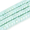 AB Color Plated Opaque Glass Beads Strands GLAA-T026-3x6mm-P04-1