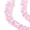 Baking Electroplate Glass Beads Strands X-DGLA-A039-J2MM-B16-3