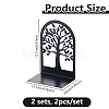 Iron Bookend Display Stands AJEW-WH0455-74-2