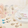 SUNNYCLUE DIY Fan Bird Flower Dangle Earring Making Kit DIY-SC0020-40-5