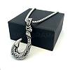 Vintage Style 304 Stainless Steel Fish Hook Pendant Necklaces for Men Women Jewelry LS-NL8016-4