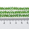 Electroplate Glass Bead Strands EGLA-R015-4mm-14-2