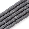 Handmade Polymer Clay Beads Strands CLAY-R089-6mm-Q062-1