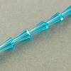 Transparent Glass Beads Strands GLAA-Q035-M-2