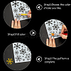 6Pcs 3 Styles Christmas Theme Plastic Hollow Out Drawing Painting Stencils Templates DIY-GF0009-92-7