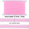 25M Nylon Elastic Pleated Lace Trim OCOR-CY0001-13E-2