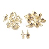 Brass Micro Pave Cubic Zirconia Pendants KK-D339-02G-02-2