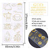 SUNNYCLUE Self Adhesive Hot Stamping Stickers Sets DIY-SC0010-54-2