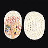 Handmade Reed Cane/Rattan Woven Beads WOVE-T006-114-2