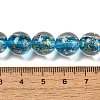 Handmade Dichroic Foil Glass Beads Strands DICH-U001-06D-4