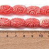 Synthetic Coral Dyed Carved Beads Strands SH-CBAE713-02-2