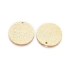 Ion Plating(IP) 304 Stainless Steel Textured Pendants X-STAS-I098-01-20mm-G-2