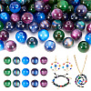 5 Bags 5 Colors Opaque Sparkling Star Resin Beads RESI-TA0001-86-1