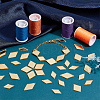 300Pcs 3 Styles Rhombus Acrylic Mirror Sew on Rhinestone FIND-PH0020-08C-2