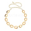 Alloy Oval Link Chain Waist Chain Belts for Women FS-WGBA6EA-01-5