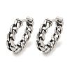 316 Surgical Stainless Steel Hoop Earrings for Women and Men EJEW-D096-15B-AS-1