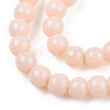 Opaque Solid Color Glass Beads Strands GLAA-T032-P4mm-09-2