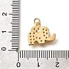 Brass Micro Pave Cubic Zirconia Pendants KK-K294-12G-3