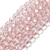 Electroplate Transparent Glass Beads Strands LS-EGLA-A035-T8mm-A20-1