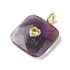 Natural Amethyst Faceted Pendants G-C274-03I-2