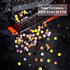 450Pcs 15 Style Drawbench Glass Beads Strands DGLA-PH0001-11-3