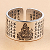 Men's Adjustable Brass Cuff Rings RJEW-BB49447-B-1
