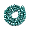 Electroplate Glass Beads Strands EGLA-A044-P8mm-A31-3
