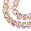 Electroplate Glass Beads Strands EGLA-A034-T6mm-L22-3