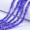 Electroplate Glass Beads Strands EGLA-A034-T1mm-B15-1