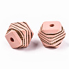 Painted Natural Wood Beads WOOD-T021-52C-11-2