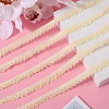 10 Yards Polyester Elastic Lace Trim SRIB-WH0011-121F-4