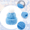 50Pcs 10 Colors Polyester Doll Woolen Hat DOLL-CP0001-01-6