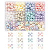 333Pcs 12 Style Spray Painted Acrylic Beads MACR-YW0001-52-1