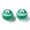 Opaque Striped Acrylic Beads MACR-S373-27C-07-2