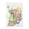 16Pcs 8 Colors Christmas Theme Rack Plating Alloy Pendants FIND-FS0002-98-6