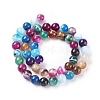 Natural Striped Agate/Banded Agate Beads Strands G-G582-6mm-46-2