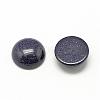 Synthetic Blue Goldstone Cabochons G-R416-10mm-34-2