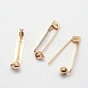 Grade AAA Brass Brooch Findings KK-O093-23-NR-1