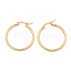 Ion Plating(IP) 304 Stainless Steel Hoop Earrings EJEW-N0016-11G-D-2