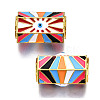 Alloy Enamel Beads PALLOY-Q441-035A-RS-2