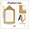 Gold Resin Photo Frame Ring Organizer Display Stands with Velvet Mat ODIS-WH0038-272-1-2