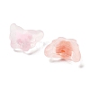 Frosted Transparent Acrylic Beads OACR-A032-23-2