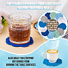 12Pcs 6 Colors Handmade Polyester Cotton Table Mats AJEW-MB0001-08-7