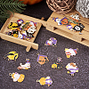 24Pcs 12 Style Halloween Theme Alloy Enamel Pendants ENAM-TA0001-51-6