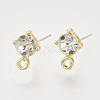 Alloy Stud Earring Findings PALLOY-N0149-21F-1