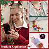 100Pcs 2 Colors Polyester European Beads FIND-PH0029-12-5
