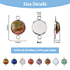 16Pcs 8 Styles Natural & Synthetic Mixed Gemstone Connector Charms G-UN0001-25-2