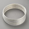 Textured Iron Memory Beading Wire for Wire Wrap DIY Jewelry Making FIND-WH0472-08S-1