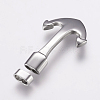 Tarnish Resistant 304 Stainless Steel Hook Clasps STAS-F122-28P-2