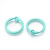 Spray Painted Iron Split Key Rings IFIN-L038-09-FF-1